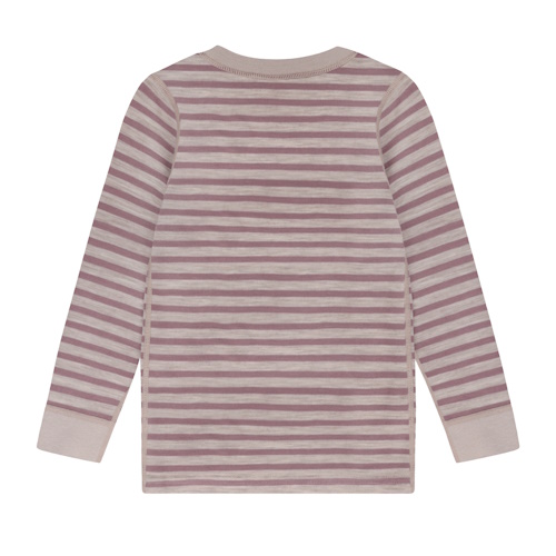 Celavi Bambusviskose Wolle Doubleface Langarmshirt Grape Shake – Bild 3