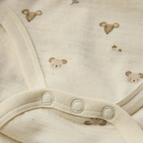 Hust&Claire Wolle-Bambus Body Forest off white – Bild 2