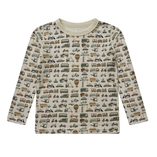 Hust&Claire Woll-Bambus Langarmshirt Traffic