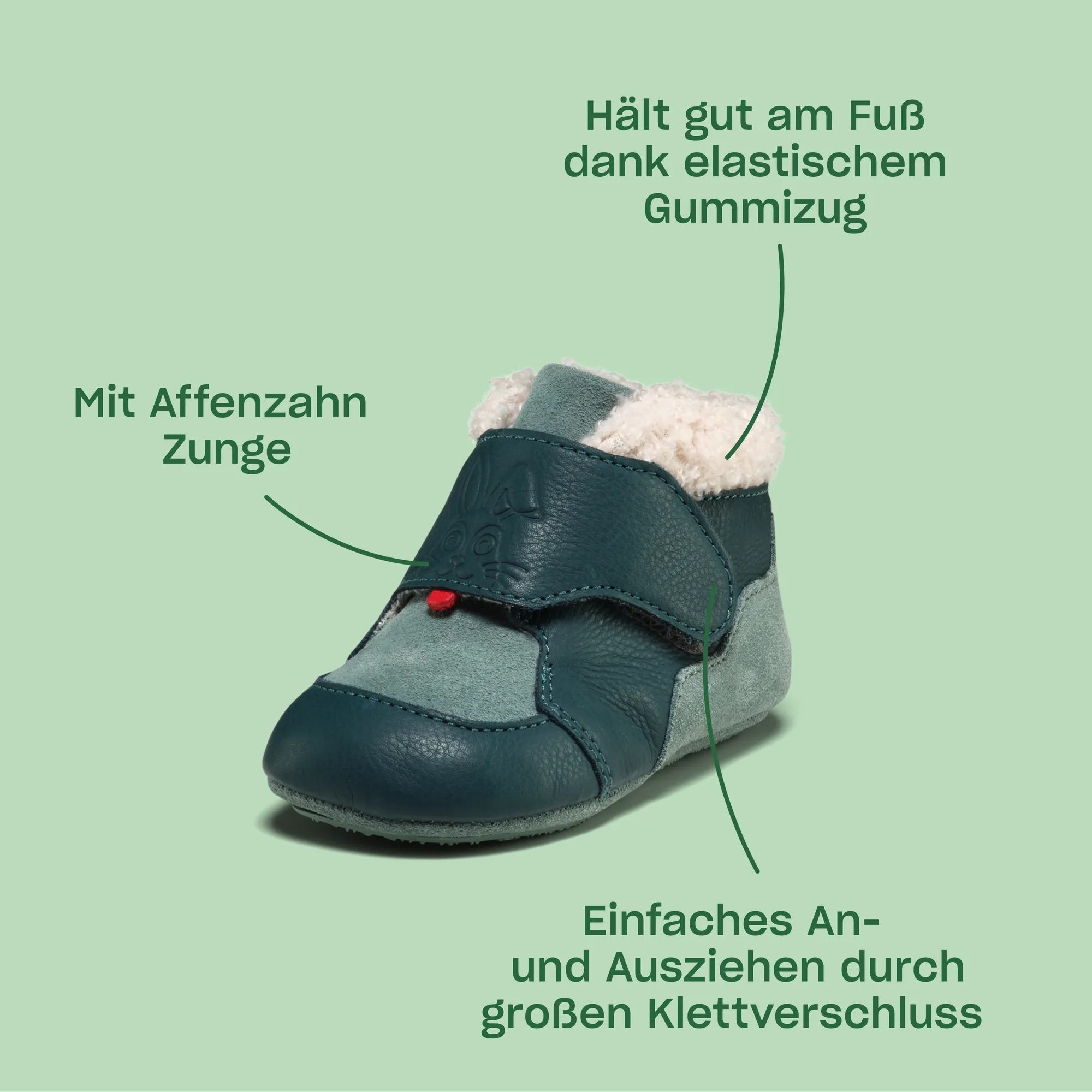 Krabbelschuh Leder Growy Katze – Bild 12